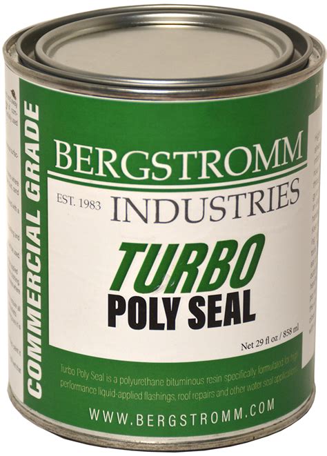 Turbo Poly Seal 12 Gal Silver Coat 1 Pint 25 Fleece Brush. . Bergstrom poly seal